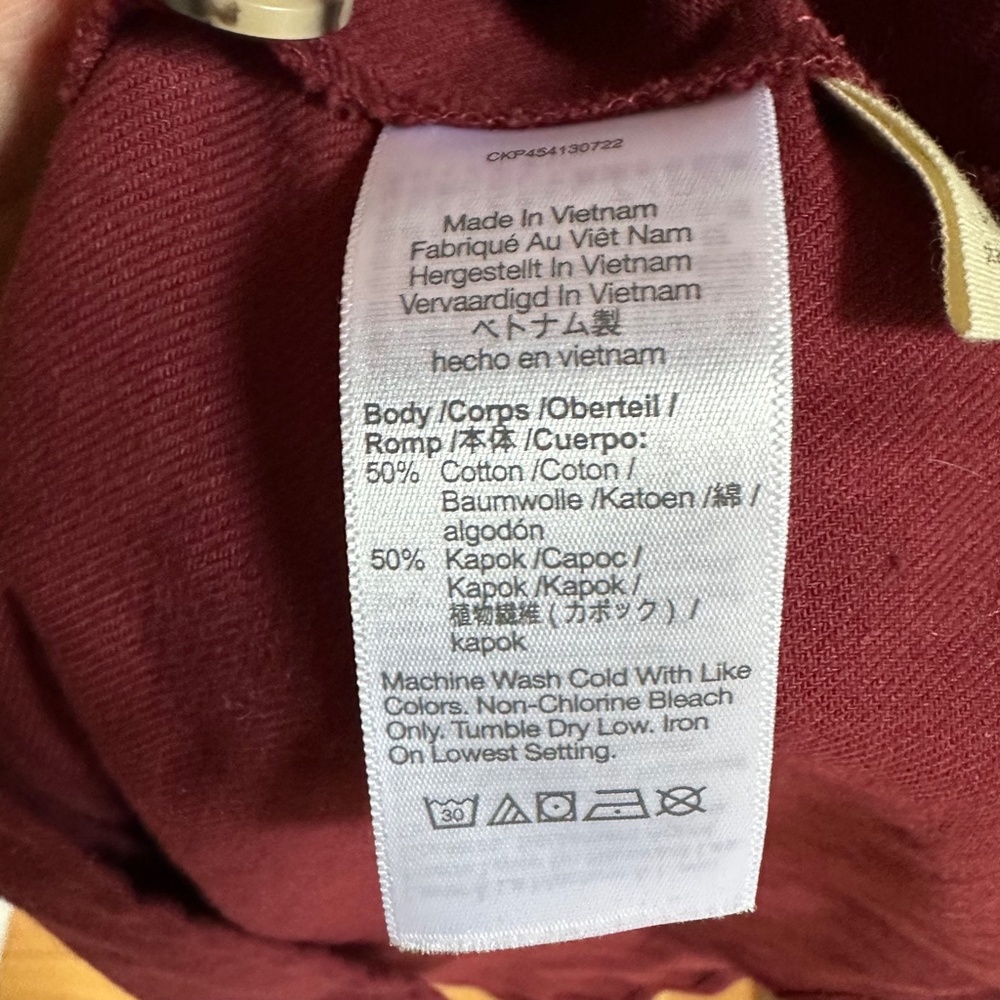 NWT Madewell Responsible Bubble Sleeve Button Front Midi Dress - Picture 5 of 9